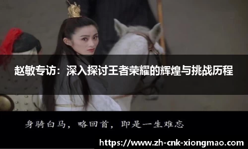 赵敏专访：深入探讨王者荣耀的辉煌与挑战历程